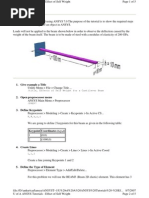 Give Example A Title: /title, Effects of Self Weight For A Cantilever Beam