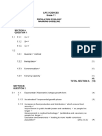 Grade 11 Topic Test Population Ecology Memo