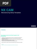 NX CAM Setup Templates