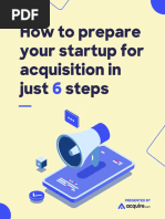 How To Prepare Your Startup For Acquisition