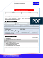 Formulario Inscripcion Selectividad 2022