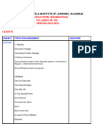 Term I Syllabus - (Ix - Xii) 2022-2023