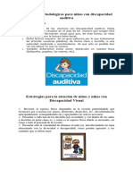 Estrategias Metodológicas para Niños Con Discapacidad Auditiva