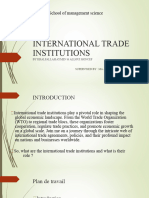 International Trade Institutions