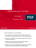 Physics On The Web