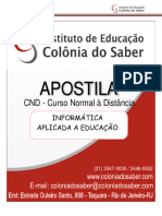 Apostila de Informática Aplicada À Educação