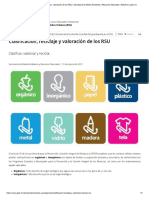 Clasificación, Reciclaje y Valoración de Los RSU - Secretaría de Medio Ambiente y Recursos Naturales - Gobierno - Gob - MX