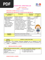 Sesion de Evaluacion - Mis Logros en Lectura