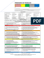 Formulário de Permissão de Trabalho - TERMINAIS