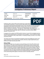 NTSB Preliminary Report On IAH Runway Excursion