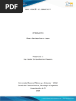 Alvaro Santiago Suarez Lagos Curso Gestion TI Fase 3 Diseño de Servicio TI