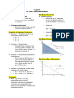 Chapter 4 The Theory of Individual Behavior