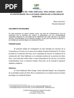 La Importância Del Túnel Subfluvial Raúl Uranga Carlos Sylvestre Begnis em La Actividad Turística de La Província de Entre Ríos