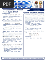 BOLETIN ACADEMICO - POLINOMIOS I, II y ESPECIALES