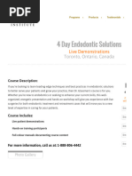 Endodontic Course For Dentists - Live, Hands-On Training