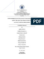 Lived Experiences of Financially Challenged Students Among The Selected Grade Students of San Juan National High School