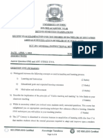 Ect 201 General Instructionàl Methods April 2022