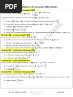 Calcul Intégral Et Les Équations Différentielles