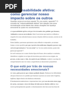 Responsabilidade Afetiva