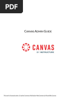 Canvas Admin Guide