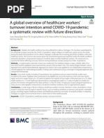 A Global Overview of Healthcare Workers Turnover Intention Amid COVID-19 Pandemic A Systematic Review With Future Directions