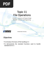 Topic 11 - File Operations