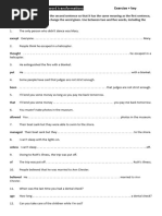 FCE - Use of English: Key Word Transformations