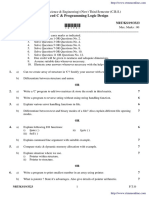 Cse 3 Sem Advanced C and Programming Logic Design 3323 Summer 2019