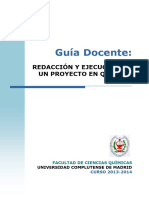 Guía Docente:: Redacción Y Ejecución de Un Proyecto en Química