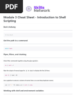 M3 Cheat Sheet Intro To Shell Scripting