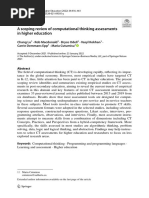 A Scoping Review of Computational Thinking Assessments in Higher Education