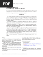 Impact Strength of Adhesive Bonds: Standard Test Method For