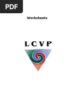 LCVP Worksheets