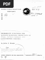 NASA-CR-33 Probability Functions For Random Responses - Prediction of Peaks, Fatigue Damage, and Catastrophic Failures