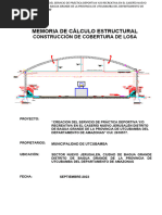 Memoria de Calculo - Cobertura Metalica