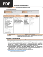 SESION DE APRENDIZAJE Nos Comunicamos de Diversas Formas