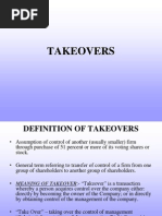 Takeovers