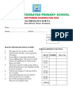 P.6 Math End of Sept 2020