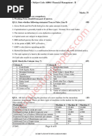 Commerce - Bcom Accounting and Finance - Semester 5 - 2023 - April - Financial Management II Cbcgs