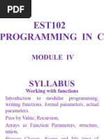 EST102 Programming in C