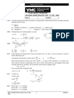 2022 JEE Main Home Practice Test - 8 - Solutions (@vmclectures On Telegram)