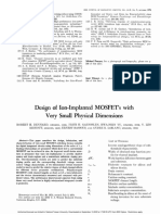 1974 Dennard Design of Ion-Implanted MOSFETs With Very Small Physical Dimensions