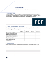 Orientation Marketing Plan Template