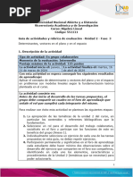 Guía de Actividades y Rúbrica de Evaluación - Unidad 2 - Fase 3 - Actividad Fundamentos de Determinantes y Espacios