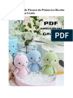 PDF Croche de Passaro Da Primavera Receita de Amigurumi Gratis