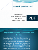 Capital and Revenue Expenditure and Receipts