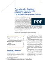 Pancréatectomies Céphaliques Et Isthmiques Avec Préservation Duodénale en Alternative À La Duodénopancréatectomie Céphalique