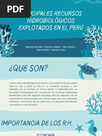 Principales Recursos Hidrobiológicos Explotados en El Perú