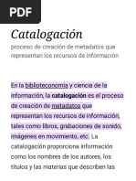 Catalogación - Wikipedia, La Enciclopedia Libre