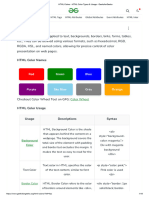 HTML Colors - HTML Color Types & Usage - GeeksforGeeks